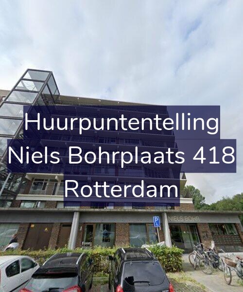 Foto gevel Huurpuntentelling voor Niels Bohrplaats 418, Rotterdam