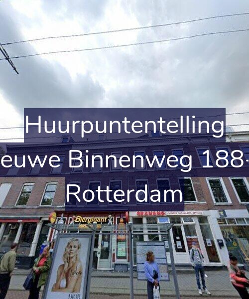Foto gevel Huurpuntentelling voor Nieuwe Binnenweg 188-A, Rotterdam
