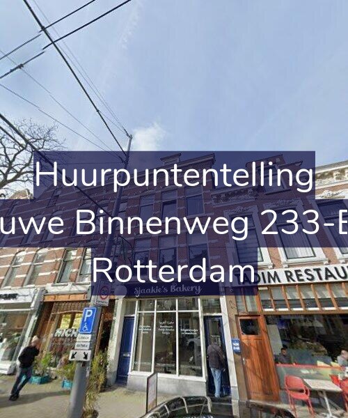 Foto gevel Huurpuntentelling voor Nieuwe Binnenweg 233-B01, Rotterdam