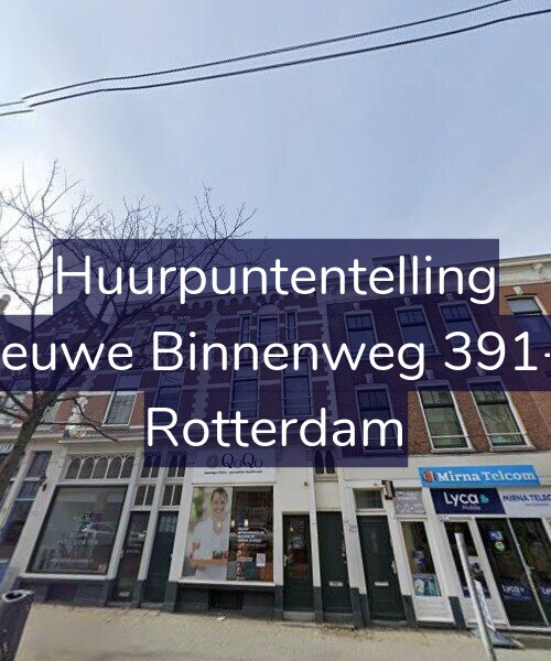 Foto gevel Huurpuntentelling voor Nieuwe Binnenweg 391-A, Rotterdam