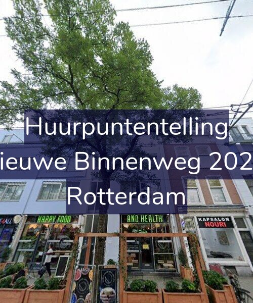 Foto gevel Huurpuntentelling voor Nieuwe Binnenweg 202-J, Rotterdam