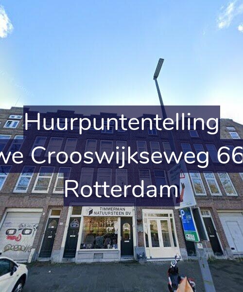 Foto gevel Huurpuntentelling voor Nieuwe Crooswijkseweg 66-A01, Rotterdam