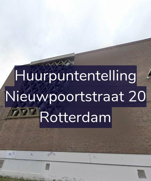 Foto gevel Huurpuntentelling voor Nieuwpoortstraat 20, Rotterdam