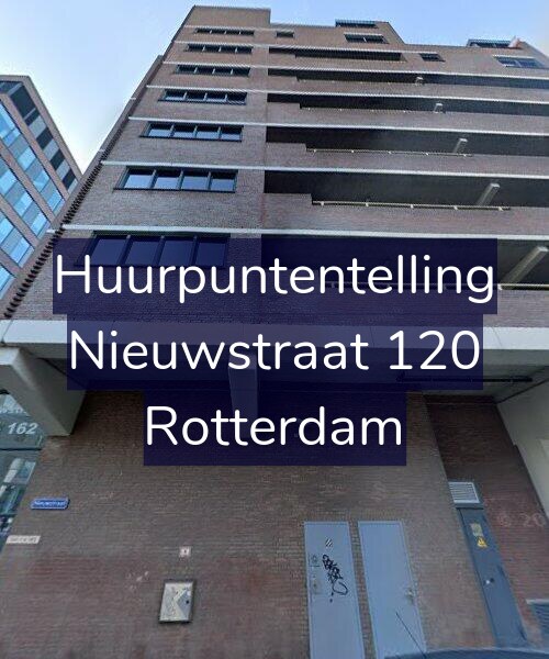 Foto gevel Huurpuntentelling voor Nieuwstraat 120, Rotterdam