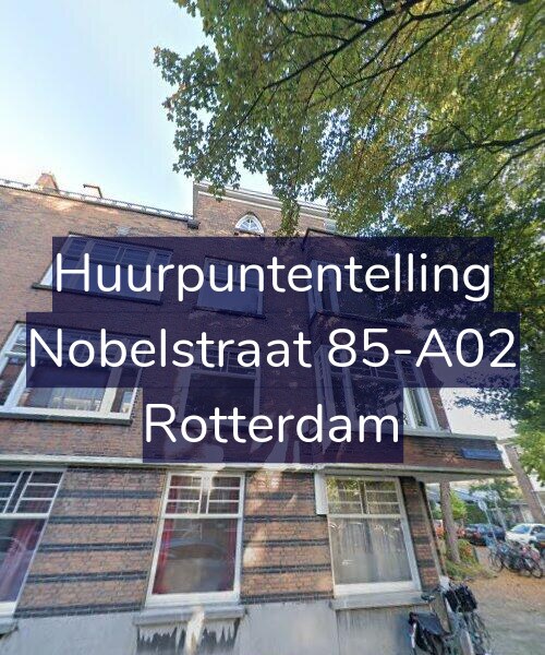 Foto gevel Huurpuntentelling voor Nobelstraat 85-A02, Rotterdam