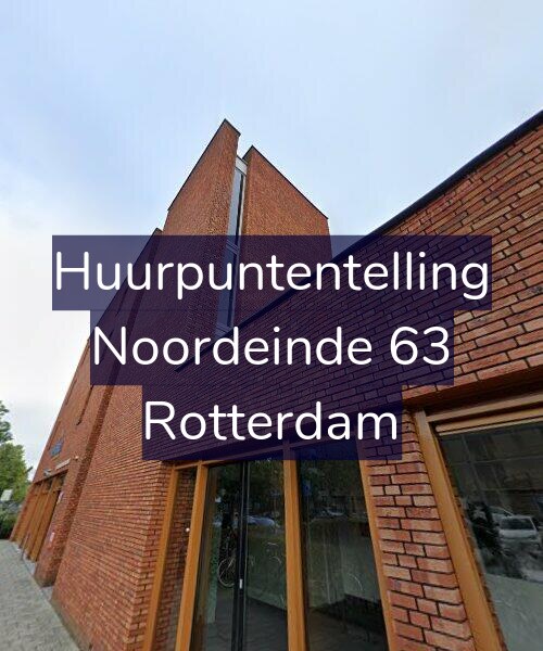 Foto gevel Huurpuntentelling voor Noordeinde 63, Rotterdam