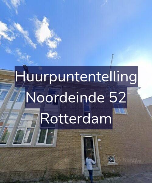 Foto gevel Huurpuntentelling voor Noordeinde 52, Rotterdam