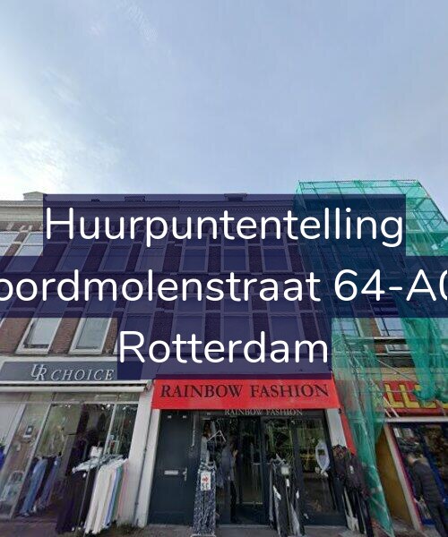 Foto gevel Huurpuntentelling voor Noordmolenstraat 64-A02, Rotterdam