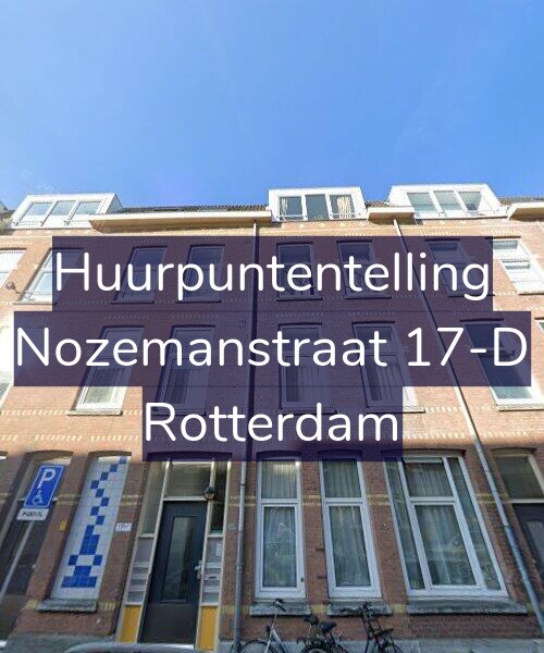 Foto gevel Huurpuntentelling voor Nozemanstraat 17-D, Rotterdam