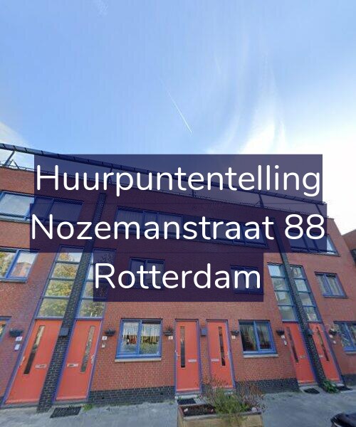Foto gevel Huurpuntentelling voor Nozemanstraat 88, Rotterdam