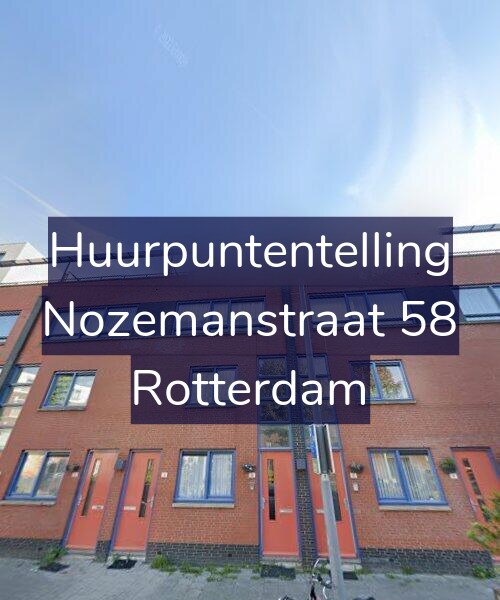 Foto gevel Huurpuntentelling voor Nozemanstraat 58, Rotterdam