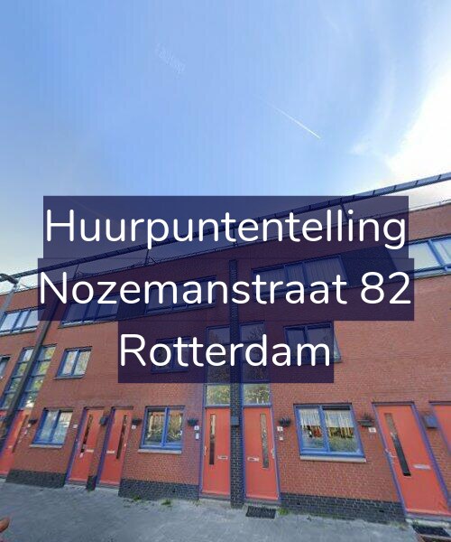 Foto gevel Huurpuntentelling voor Nozemanstraat 82, Rotterdam