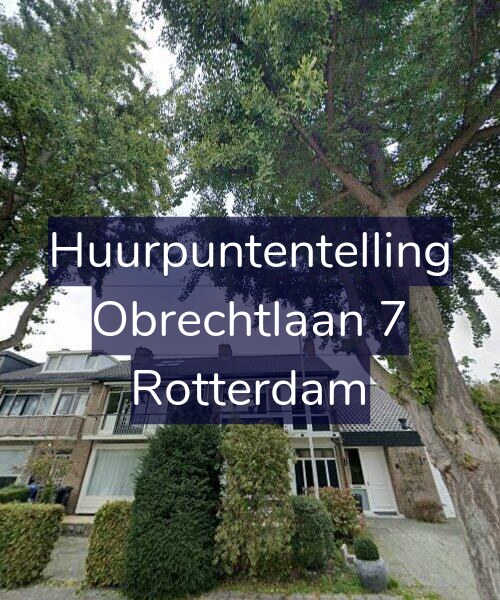 Foto gevel Huurpuntentelling voor Obrechtlaan 7, Rotterdam
