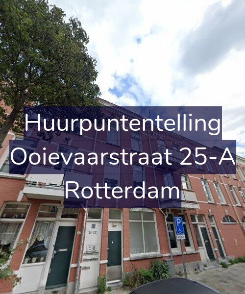 Foto gevel Huurpuntentelling voor Ooievaarstraat 25-A, Rotterdam