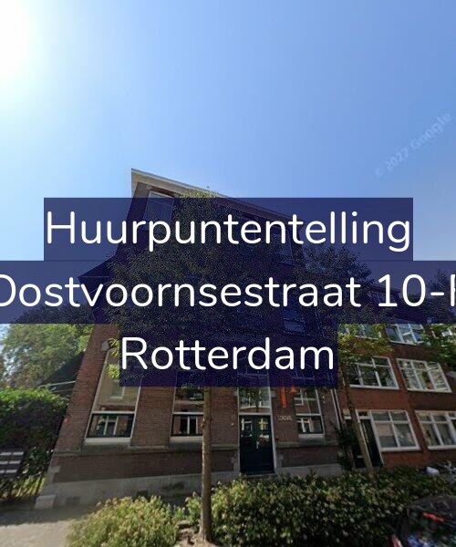 Foto gevel Huurpuntentelling voor Oostvoornsestraat 10-F, Rotterdam