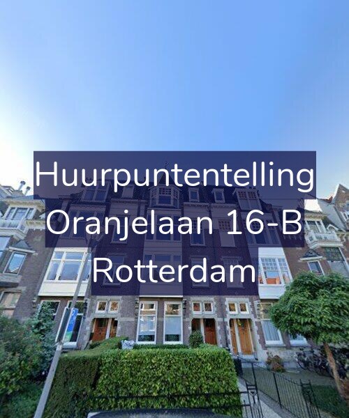 Foto gevel Huurpuntentelling voor Oranjelaan 16-B, Rotterdam