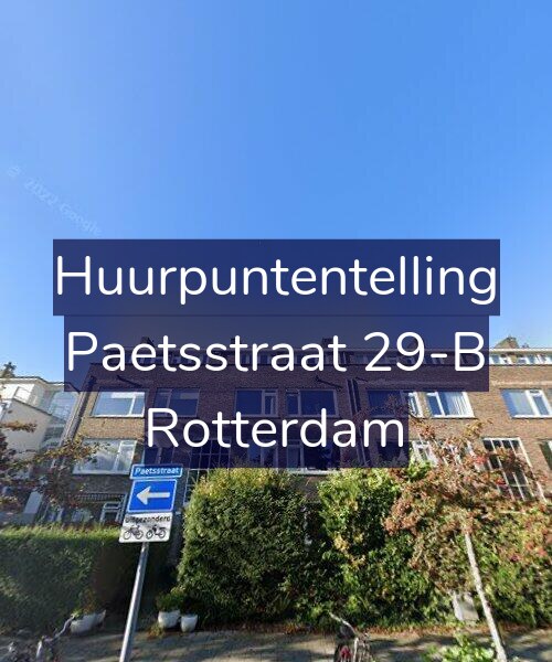 Foto gevel Huurpuntentelling voor Paetsstraat 29-B, Rotterdam
