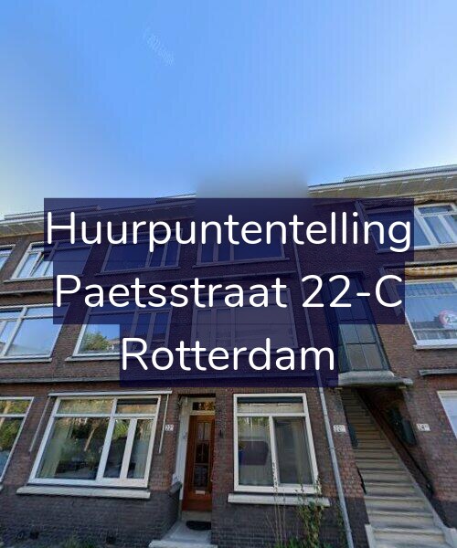 Foto gevel Huurpuntentelling voor Paetsstraat 22-C, Rotterdam