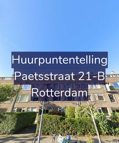 Foto gevel Huurpuntentelling voor Paetsstraat 21-B, Rotterdam