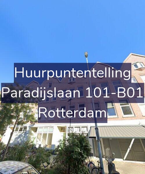Foto gevel Huurpuntentelling voor Paradijslaan 101-B01, Rotterdam