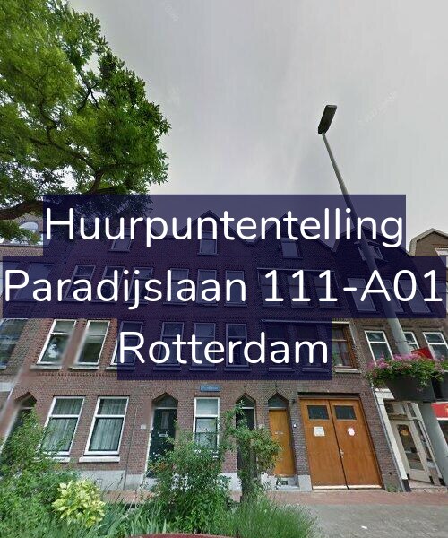 Foto gevel Huurpuntentelling voor Paradijslaan 111-A01, Rotterdam