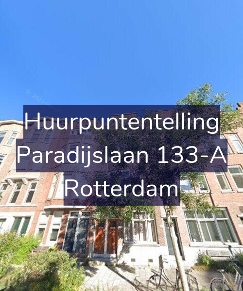 Foto gevel Huurpuntentelling voor Paradijslaan 133-A, Rotterdam