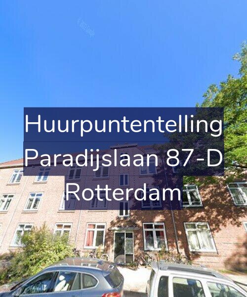 Foto gevel Huurpuntentelling voor Paradijslaan 87-D, Rotterdam