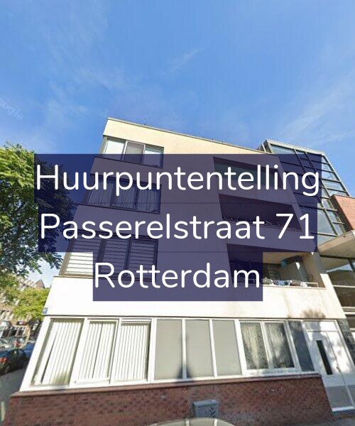 Foto gevel Huurpuntentelling voor Passerelstraat 71, Rotterdam