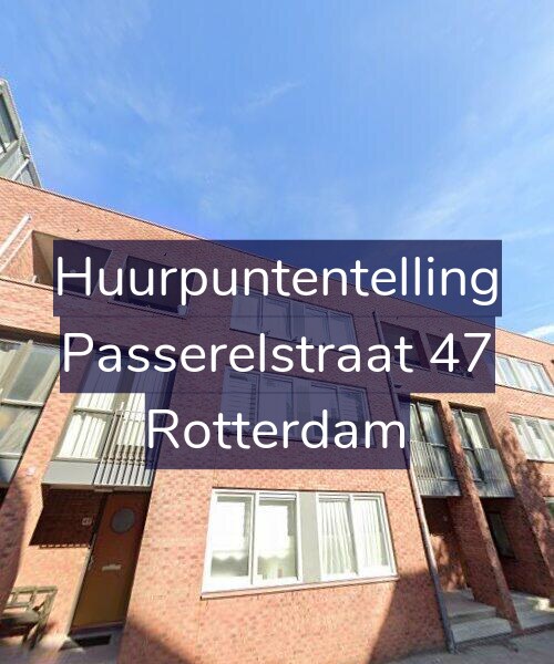 Foto gevel Huurpuntentelling voor Passerelstraat 47, Rotterdam