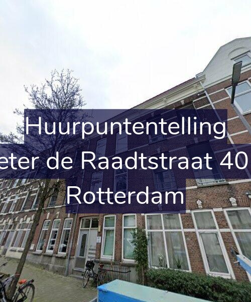 Foto gevel Huurpuntentelling voor Pieter de Raadtstraat 40-A, Rotterdam