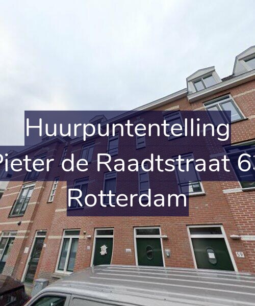 Foto gevel Huurpuntentelling voor Pieter de Raadtstraat 63, Rotterdam