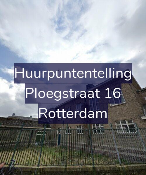 Foto gevel Huurpuntentelling voor Ploegstraat 16, Rotterdam