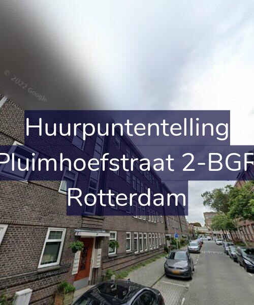 Foto gevel Huurpuntentelling voor Pluimhoefstraat 2-BGR, Rotterdam