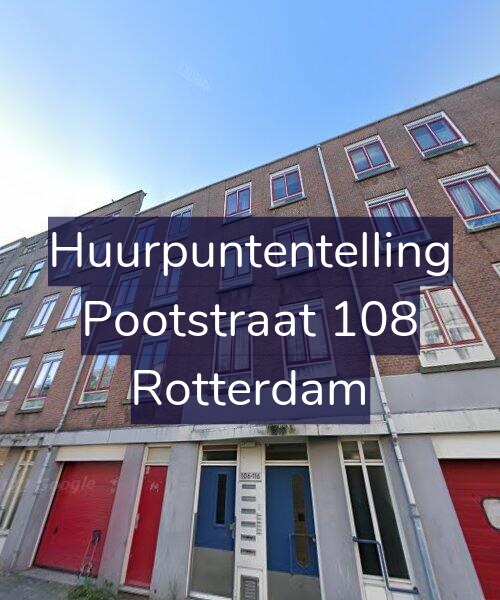 Foto gevel Huurpuntentelling voor Pootstraat 108, Rotterdam