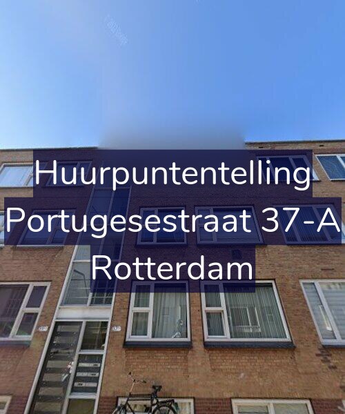 Foto gevel Huurpuntentelling voor Portugesestraat 37-A, Rotterdam