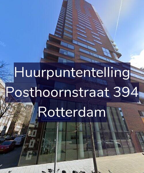 Foto gevel Huurpuntentelling voor Posthoornstraat 394, Rotterdam