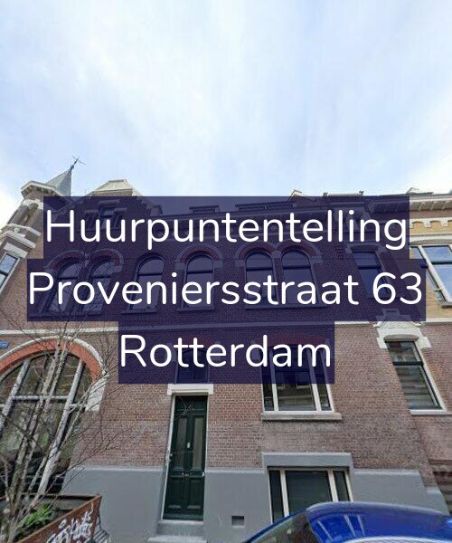 Foto gevel Huurpuntentelling voor Proveniersstraat 63, Rotterdam