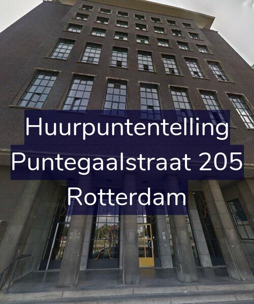 Foto gevel Huurpuntentelling voor Puntegaalstraat 205, Rotterdam
