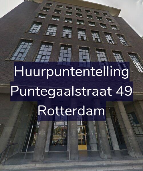 Foto gevel Huurpuntentelling voor Puntegaalstraat 49, Rotterdam