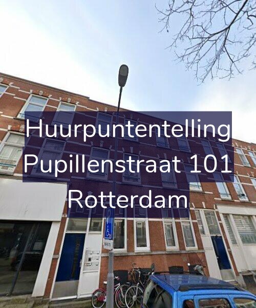 Foto gevel Huurpuntentelling voor Pupillenstraat 101, Rotterdam