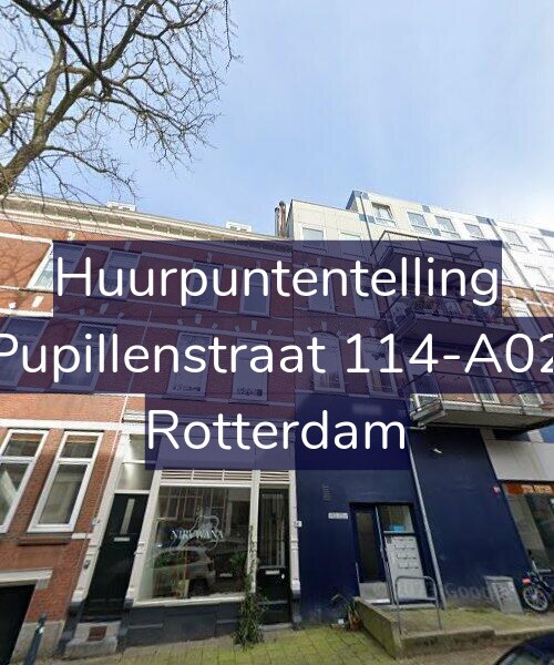 Foto gevel Huurpuntentelling voor Pupillenstraat 114-A02, Rotterdam
