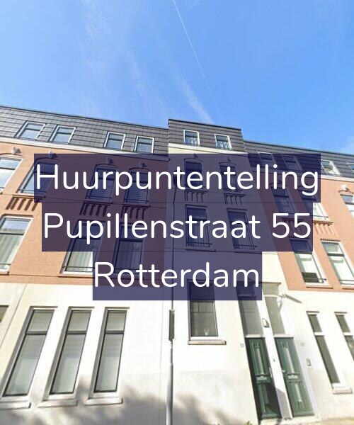 Foto gevel Huurpuntentelling voor Pupillenstraat 55, Rotterdam