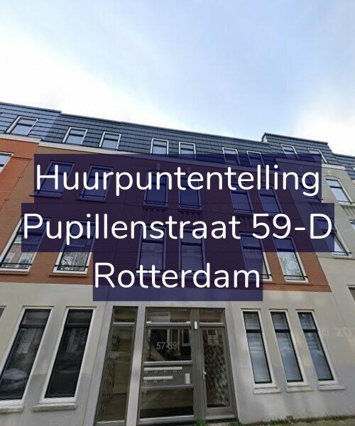 Foto gevel Huurpuntentelling voor Pupillenstraat 59-D, Rotterdam