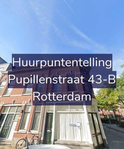 Foto gevel Huurpuntentelling voor Pupillenstraat 43-B, Rotterdam