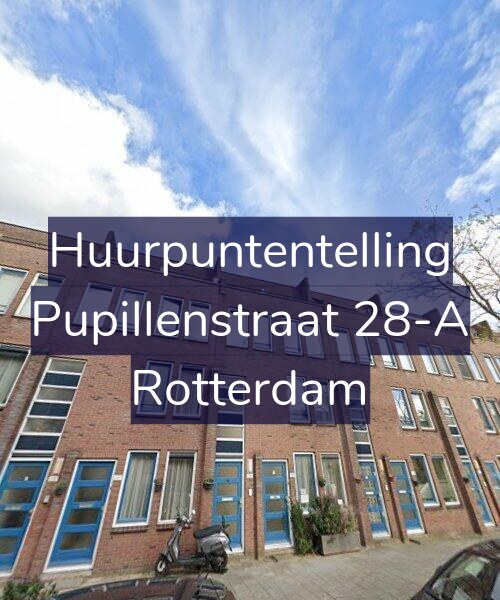 Foto gevel Huurpuntentelling voor Pupillenstraat 28-A, Rotterdam