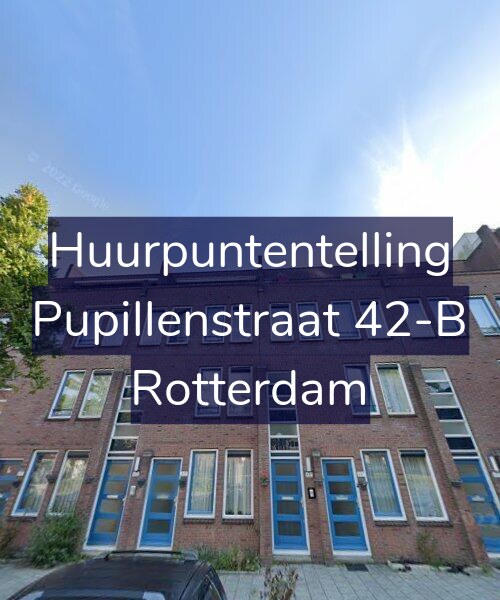 Foto gevel Huurpuntentelling voor Pupillenstraat 42-B, Rotterdam