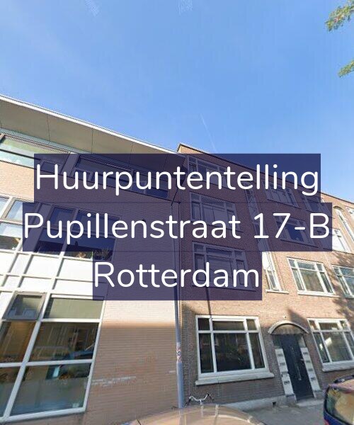 Foto gevel Huurpuntentelling voor Pupillenstraat 17-B, Rotterdam