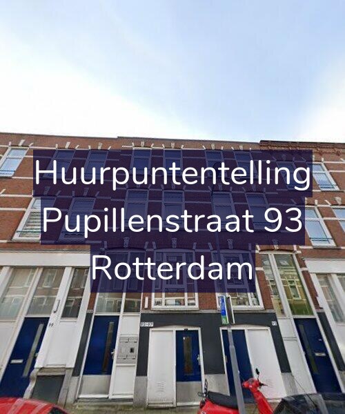 Foto gevel Huurpuntentelling voor Pupillenstraat 93, Rotterdam