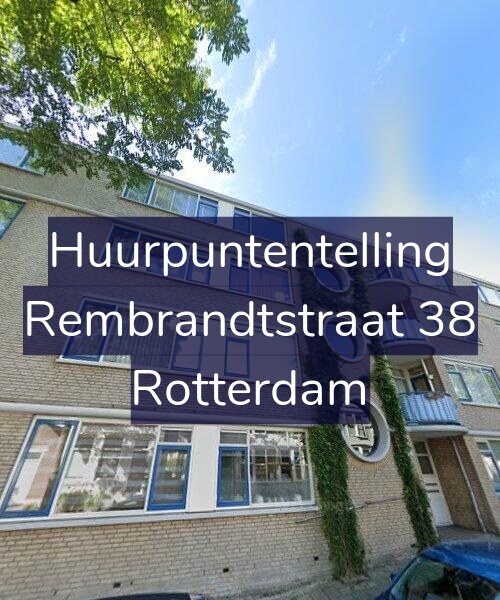 Foto gevel Huurpuntentelling voor Rembrandtstraat 38, Rotterdam