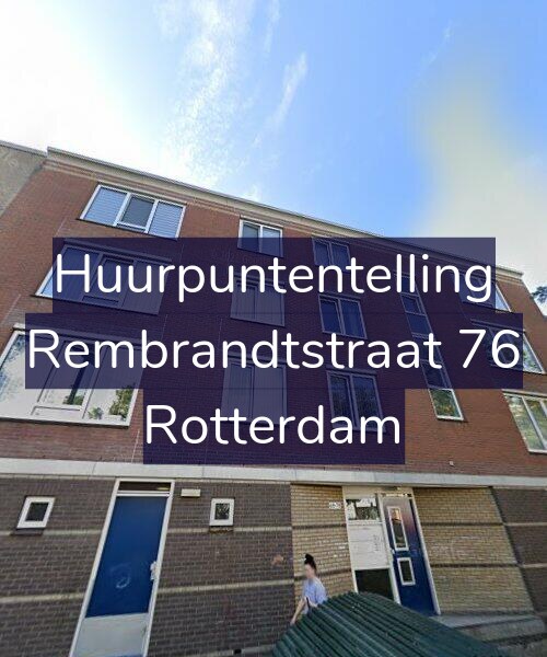 Foto gevel Huurpuntentelling voor Rembrandtstraat 76, Rotterdam
